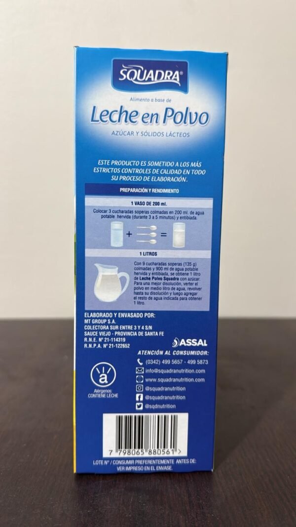 Leche en polvo Squadra x 800g - Image 4