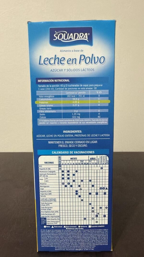 Leche en polvo Squadra x 800g - Image 3