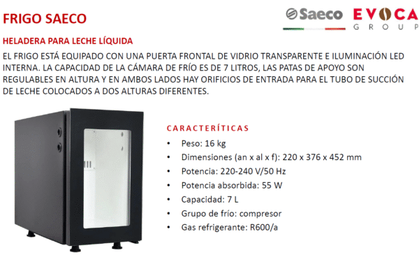Frigo Compresor Saeco Fr7l-n Para Mantener La Leche Fresca - Image 7